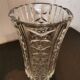 Large glass vase Pattern Lines and diamonds