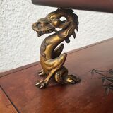 Japanese style table with bronze ornaments by Gabriel Viardot