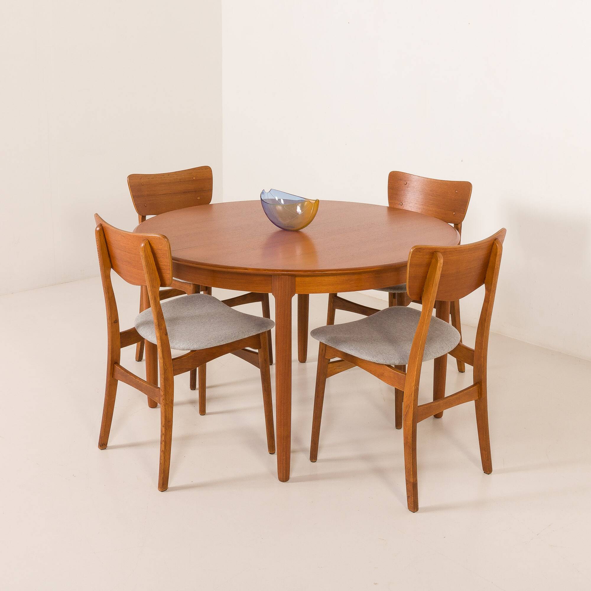 Danish mid century chairs, set of 4, 1960s