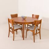 Danish mid century chairs, set of 4, 1960s