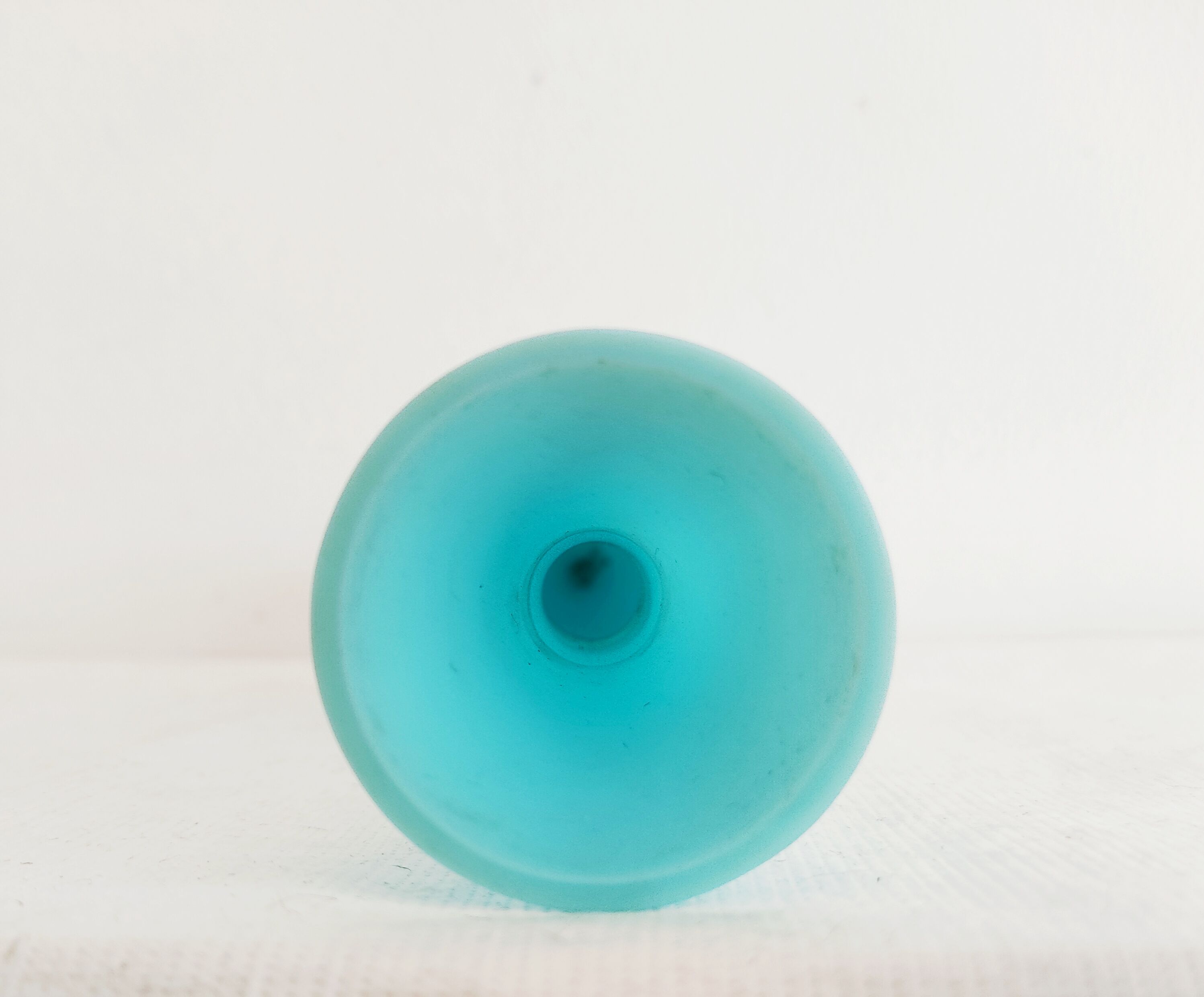 Light blue opaline soliflore vase