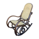 Rocking-chair vintage curved wood