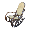 Rocking-chair vintage curved wood