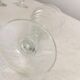 Suite of 8 liquor glasses 1930  engraved blown glass