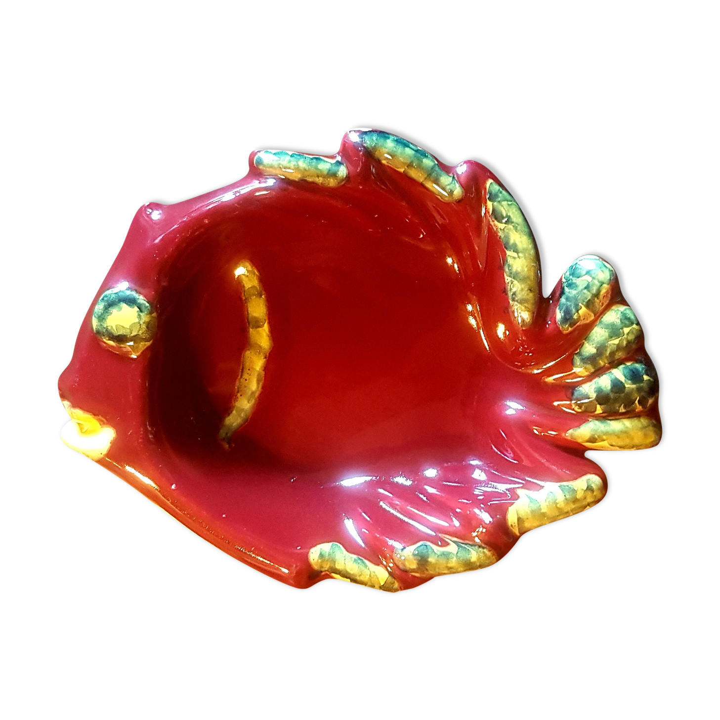 Empty fish vintage ceramic pocket from the 60s