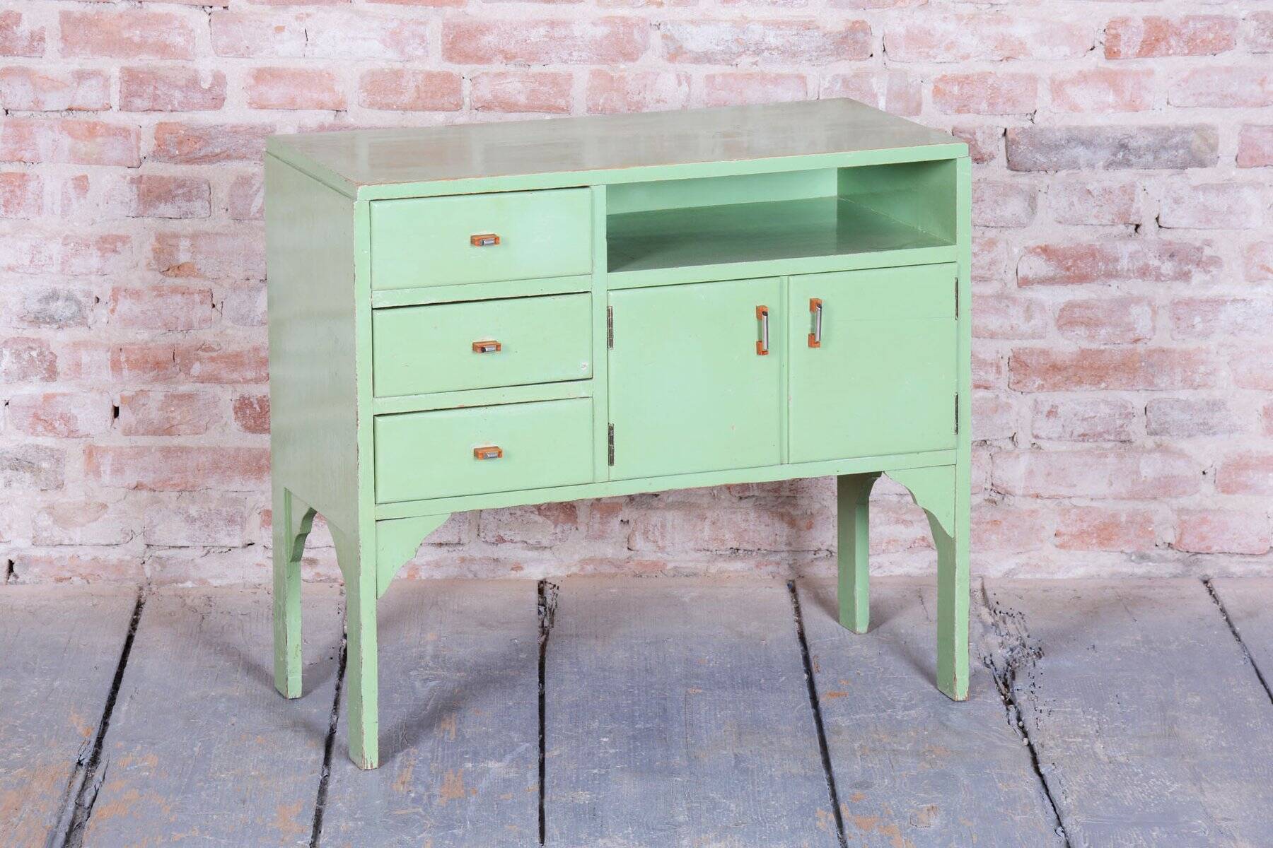 Art Deco Small Cabinet in Spruce, Czech, 1920s