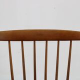 Chaise à bascule Illum Wikkelso Gyngestol No. 3 des années 1960 pour Niels Eilersen, 2 articles disponibles