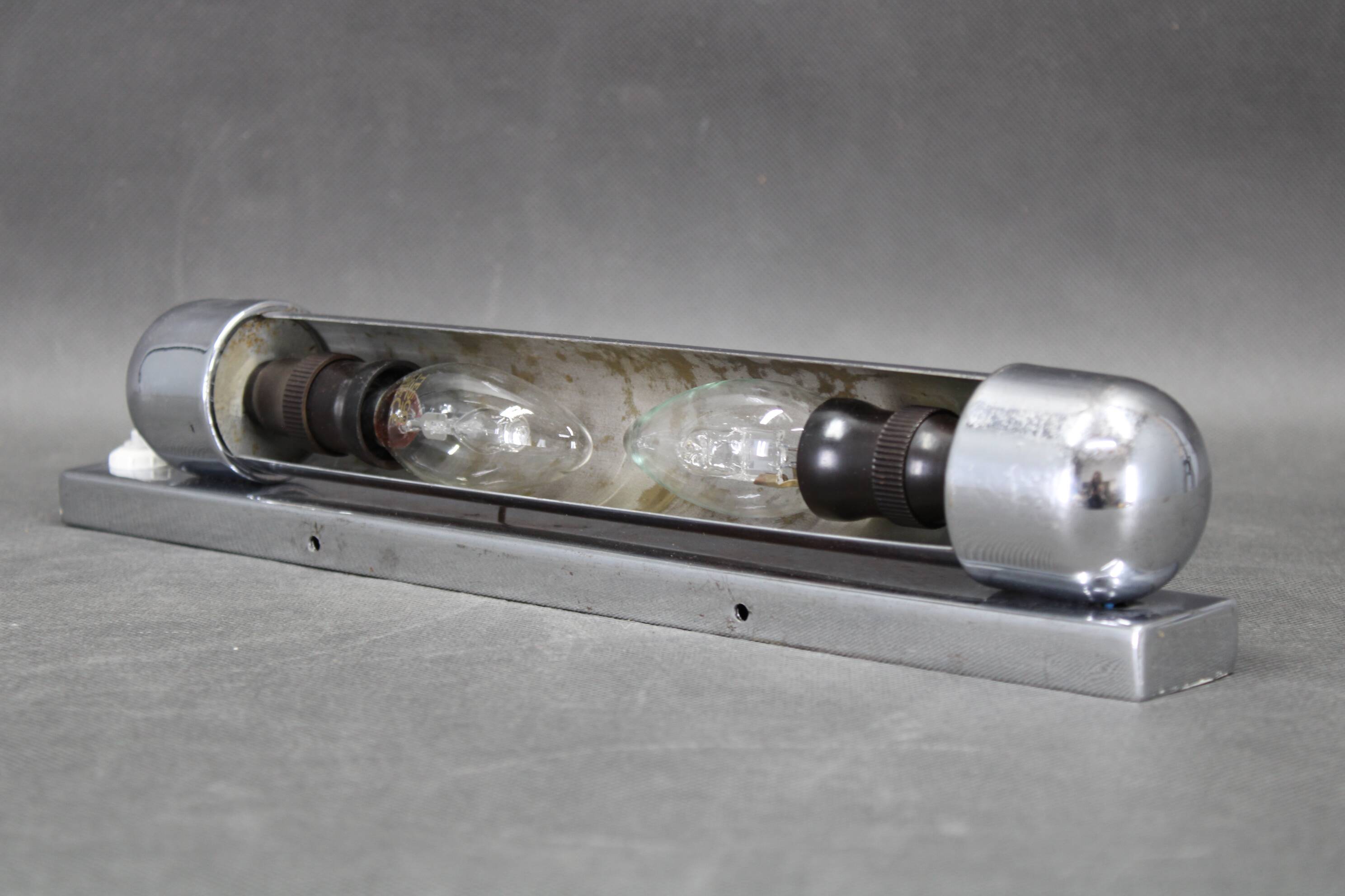 1940s Bauhaus Wall Light by Napako, Czechoslovakia