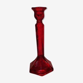 Glass candlestick