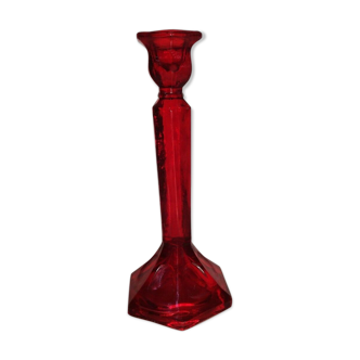 Glass candlestick