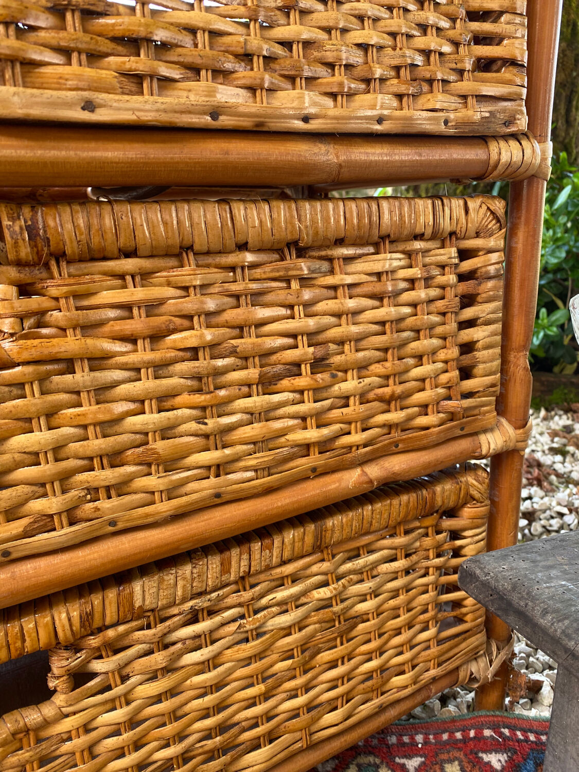 Rattan chest of drawers 4 drawers