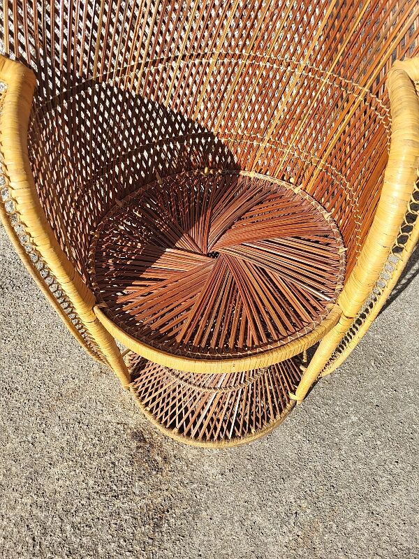 Fauteuil emmanuelle en rotin