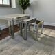 set of 3 vintage nesting tables / side tables