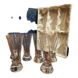 Coffret de 6 verres en cristal Hartzviller design 50 en coffret