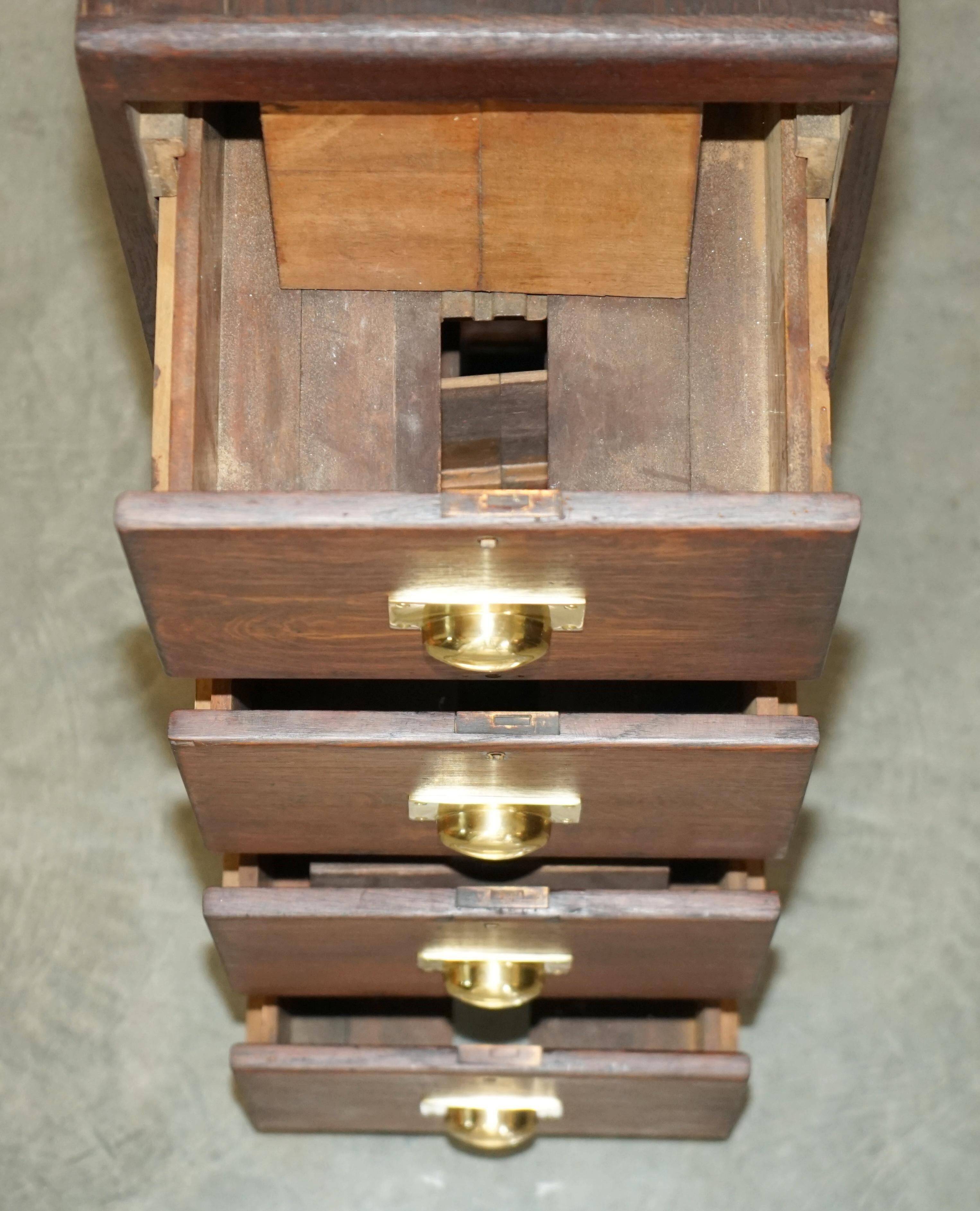 Restored Art Deco oak filing cabinet circa 1920
