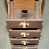 Restored Art Deco oak filing cabinet circa 1920