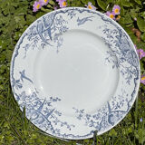 Round earthenware dish iron earth Keller and Guérin Lunéville ''Rambouillet''