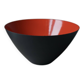 Black and Red Krenit Bowl by Herbert Krenchel, Denmark