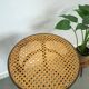 Set jaren 50 houten barkrukken met webbing uit Frankrijk vintage