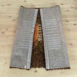 Original ABSTRACT Scandinavian High Pile Pop Art Rya Rug Carpet, Sweden, 1960s