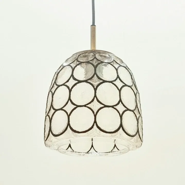 Mid-Century Modern Glass Ceiling/Pendant Light from Limburg, Germany, 1960s