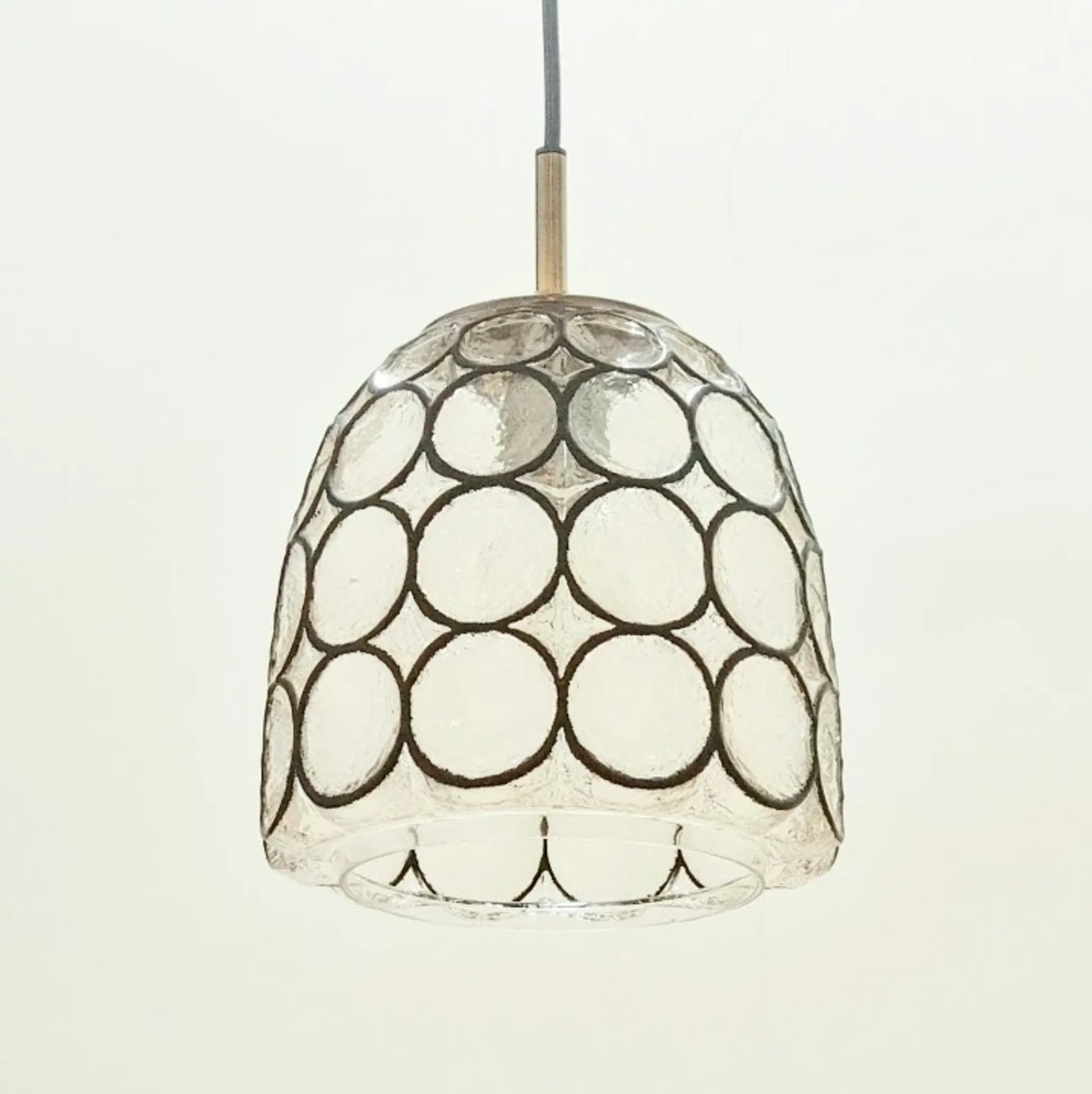 Mid-Century Modern Glass Ceiling/Pendant Light from Limburg, Germany, 1960s