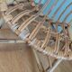 Children's armchair shell basket wicker rattan