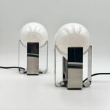 Pair of 70s Design Lamps 'BILIA' by Claudio Salocchi for Lumenform, 1970s