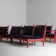 Ensemble XL de 8 chaises longues vintage, Belgique 1960