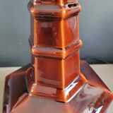 Vintage brown ceramic lamp base