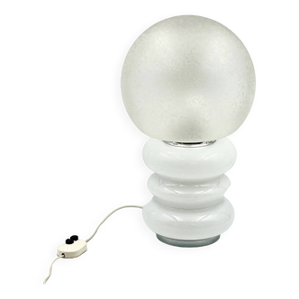 Large Murano Glass Table Lamp with Ice Crystal Effect, 1960s