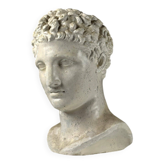 Head sculpture Hermes plaster