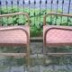Braided rope and oak armchairs 50