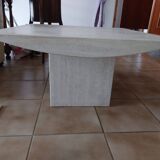 Travertine coffee table