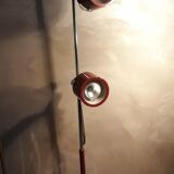 Lampadaire 1950 bordeaux et chrome