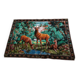 Old Wall Hanging Tapestry Hunting Theme 118 X 170 Cm