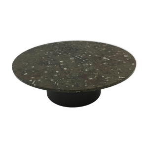 Table basse avec fossile, - 1970