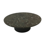 Mid-century design coffee table with fossile marble top, 1970