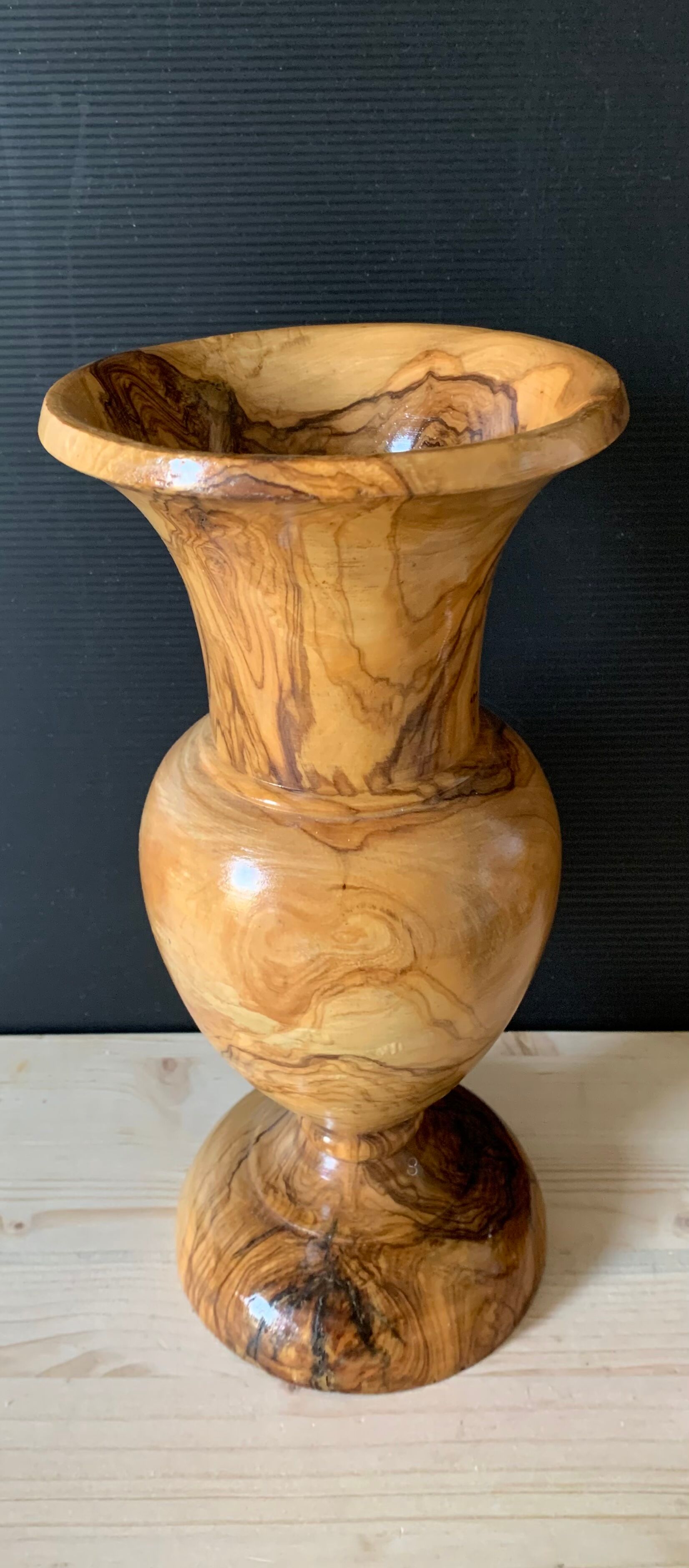 Wooden vase