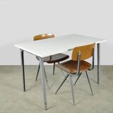 Vintage industrial Reform dining table from FRISO KRAMER 1960s