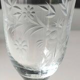 Set of 6 Large stemmed wine glasses