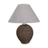 Bedside lamp in tricolor rattan