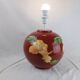 Ceramic lamp Louis Drimmer Red with Althea Vintage