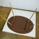 Oval coffee table from the 1950s by Ilse Möbel Germany.