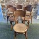 6 chaises bistrot café viennoise austria 1920s style Thonet bois courbé