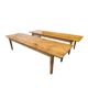 Duo XXL farmhouse table 320 cm oak spindle legs