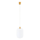 Lampe à suspension en verre des années 1960 par uluv, tchécoslovaquie