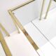 Brass and glass trundle tables