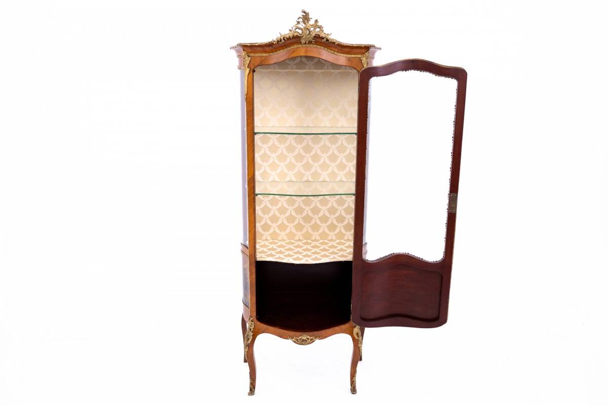 An unusual display cabinet in the Louis XV style, France, circa 1870.