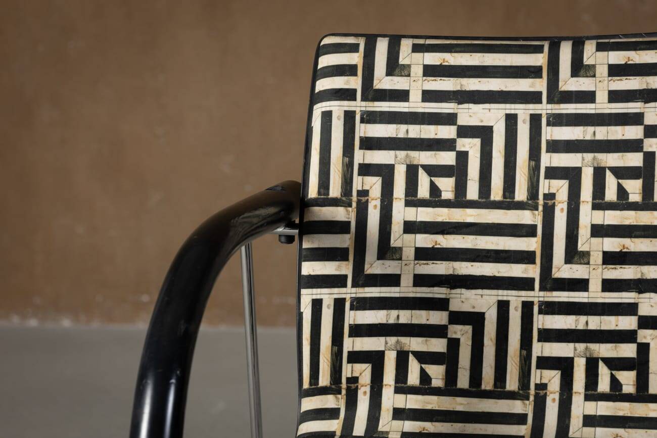 Vintage A 320 Armchair by Wulf Schneider & Ulrich Boehme for Thonet 1980’s in Myth Velvet (set of 4)